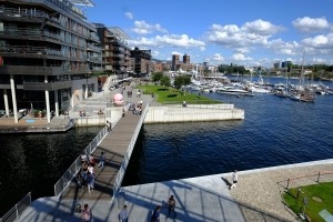 Praça Aker Brygge em Oslo