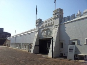 Entrada da Constitution Hill Antiga Prisão e hoje sede do Tribunal Constitucional