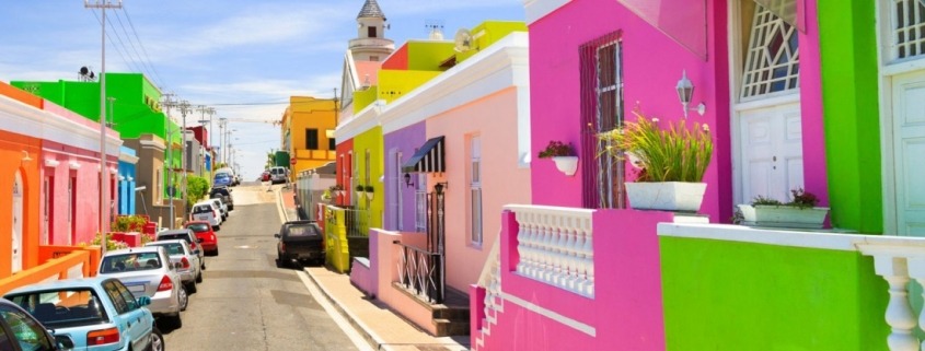 Bairro de Bo-Kaap na Cidade do Cabo