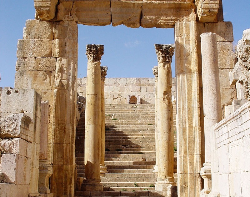 Interior da cidade de Jerash