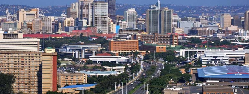 Vista parcial do centro de Durban